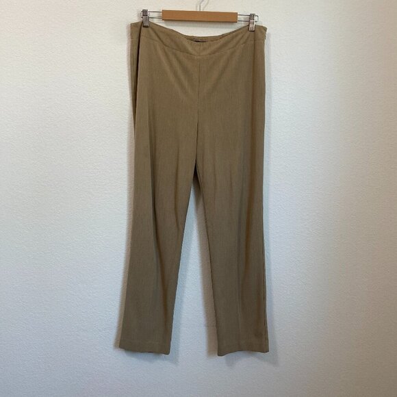 Talbots Pants - Talbots Classic Size Zip Trouser Pants Size 14 Khaki Tan